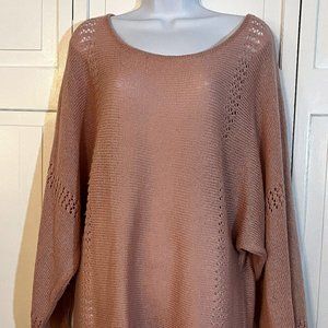 Oversized lightweight JustFab pink sweater